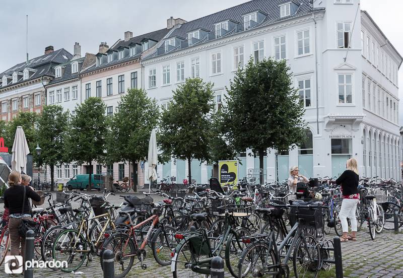 Kopenhag'da bisiklet kullanımı çok yaygın